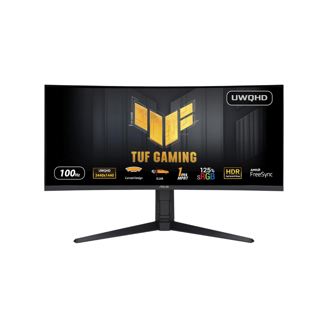 ASUS TUF Gaming VG34VQEL1A – Ecran PC gaming incurvé 34″ UWQHD – 3440 x 1440 – 100Hz, 1ms – Freesync – 125 % sRGB – HDR