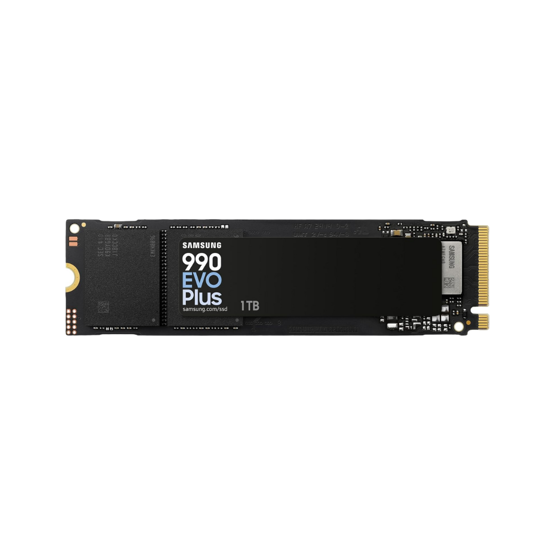 Samsung 990 EVO Plus NVMe M.2 SSD 1TB, PCIe 4.0 x4 / PCIe 5.0 x2, NVMe 2.0 (2280), 7150MB/s Read, 6300MB/s Write