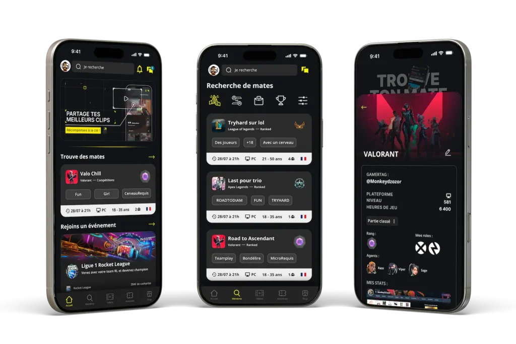 Image de l'app mately pour trouver des mates sur le jeu Battlefield 6 sortie 10 octobre