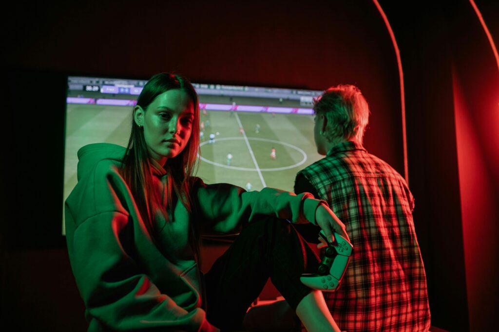 Match de football virtuel dans FC 25 avec graphismes réalistes avec deux personnes qui souhaite connaitre le meilleur jeu entre FC25 vs Rematch