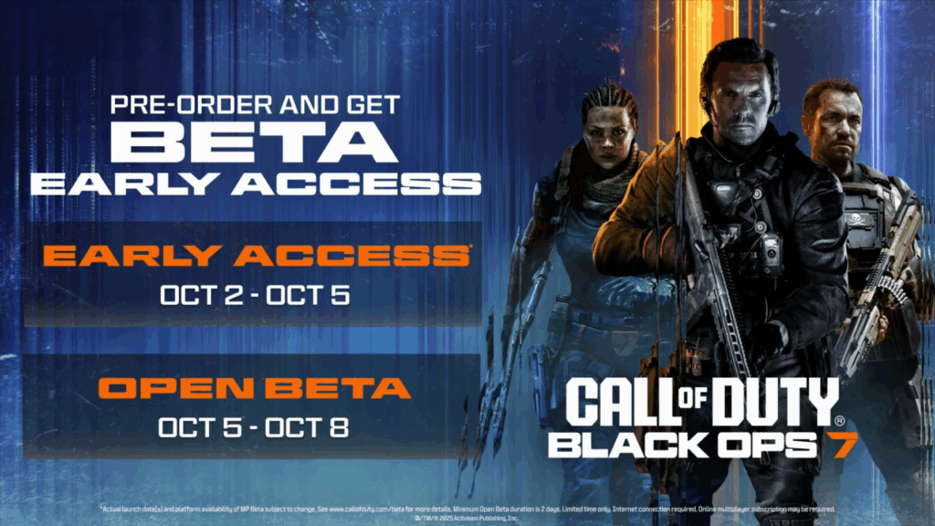 Bêta Call of Duty Black Ops 7 : dates, accès et comment y participer