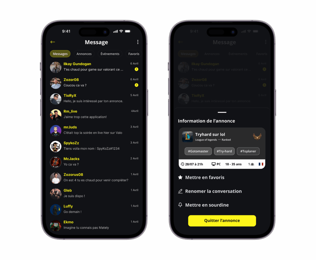 Mise à jour 1.64 de Mately. L'app évolue pour rendre la recherche de coéquipiers encore plus simple, rapide et personnalisée.