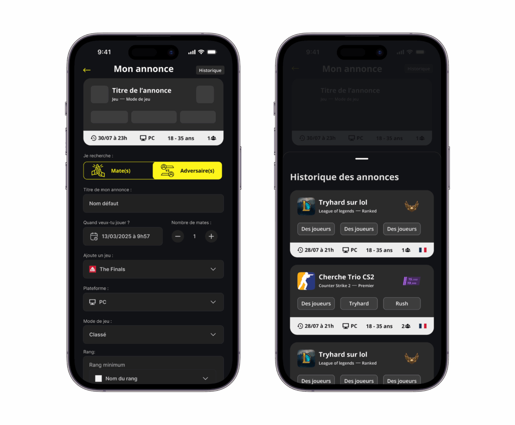 Mately évolue pour rendre la recherche de coéquipiers encore plus simple, rapide et personnalisée.